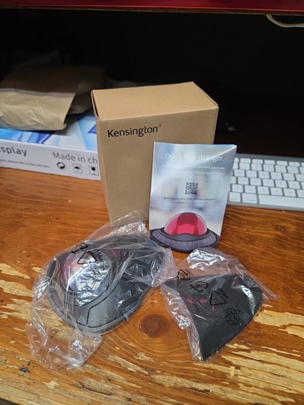 Kensington K72675WW Orbit Wireless Trackball with Scroll Ring – Black/Gray